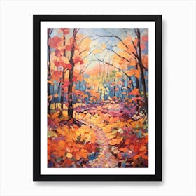 Autumn Gardens Painting Callaway Gardens Usa 1 Art Print