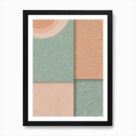 Abstract Pastel Pattern 3 Art Print