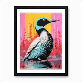 Andy Warhol Style Bird Loon 2 Art Print