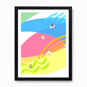 Surf Art Print