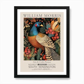 William Morris Prints Pheasant Christmas Gift Winter Vintage Art Print