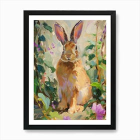 Californian Rabbit Painting 1 Art Print