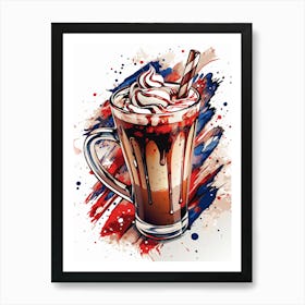 Coffee Cup With Whipped Cream 1 Affiche