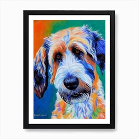 Otterhound Fauvist Style Dog Art Print