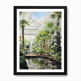 Longwood Gardens Usa Watercolour 4 Art Print