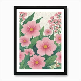 Pink Flowers 9 Art Print