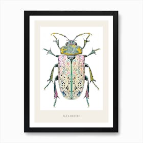 Colourful Insect Illustration Flea Beetle 20 Poster Art Print