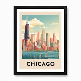 Chicago Travel Poster 10 Art Print