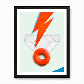 Bowie Donut Art Print