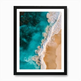 Aerial View Of A Beach 18 Art Print