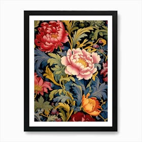 Floral Wallpaper 298 Art Print