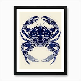 Blue Crab Canvas Print Art Print