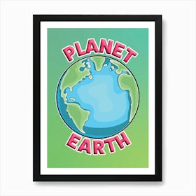 Planet Earth Climate Change Art Print