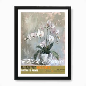 A World Of Flowers, Van Gogh Exhibition Orchid 2 Art Print