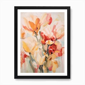 Fall Flower Painting Tulip 2 Art Print