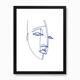 Portrait Of A Face 1 Art Print
