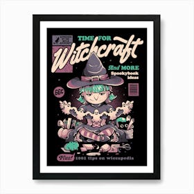 Witchcraft - Funny Halloween Witch Gift Art Print