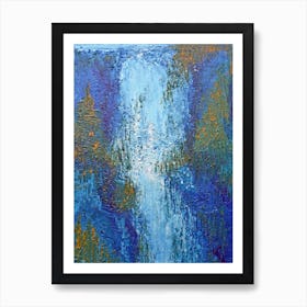 Abstract Waterfall Art Print