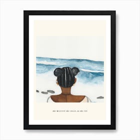 She Believed She Could, So She Did Young Girl Art Print