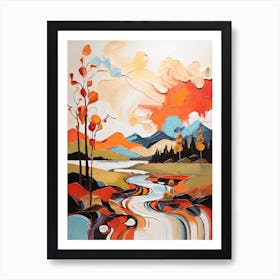 Abstract Landscape Painting Art Print