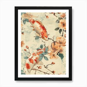 Watercolor Koi 34 Art Print