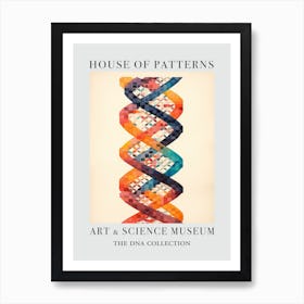 Dna Art Abstract Painting 18 House Of Patterns Art Print