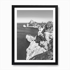 Cap de Formentor Black And White Art Print