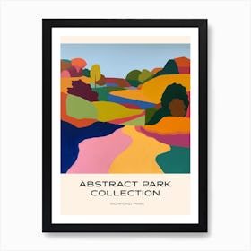 Abstract Park Collection Poster Richmond Park London 3 Art Print