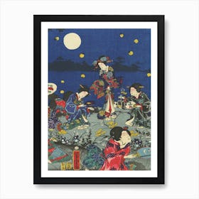 Autumn Moon II, Utagawa Yoshitora Art Print