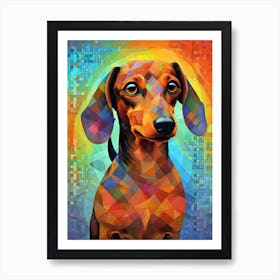 Dachshund dog 4 Art Print