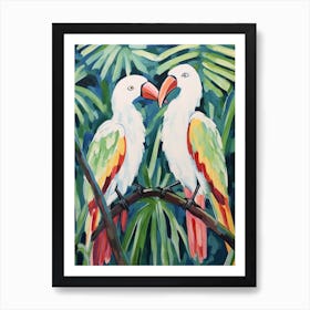 Two Parrots Art Print