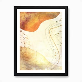 Boho Abstract Art Illustration In A Photomontage Style 67 Art Print