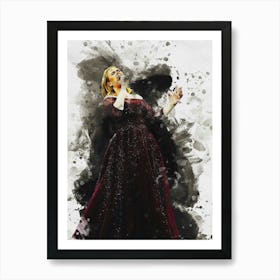 Smudge Of Portrait Adele Art Print