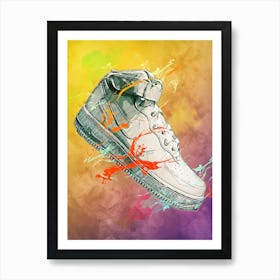 Nike Shox Air Force 1 Art Print