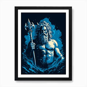 Fantastical Poseidon Art Print