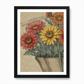 Gerber Daisies 2 Art Print