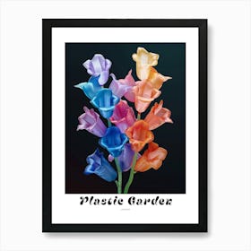 Bright Inflatable Flowers Poster Larkspur 3 Art Print