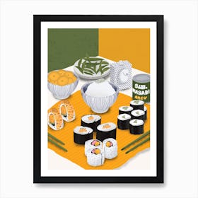 Sushi Art Print