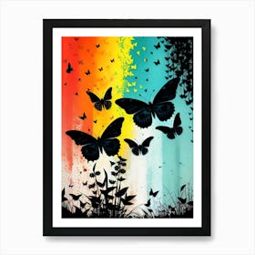 Butterflies In The Sky 33 Art Print