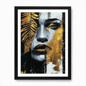 Gold Leaf 28 Art Print