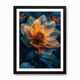 Orange Flower Art Print