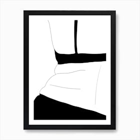 Love Your Body Line Drawing Art Print