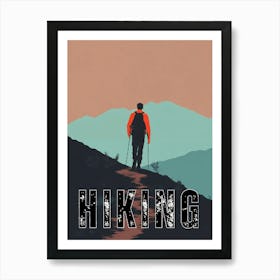 Hiking Art Print
