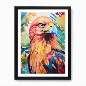 Colourful Bird Painting Golden Eagle 2 Art Print