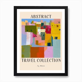 Abstract Travel Collection Poster Fez Morocco 1 Art Print