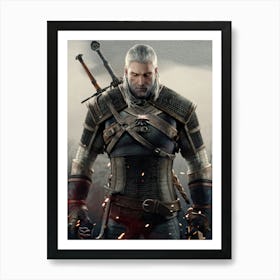 Witcher warrior Affiche