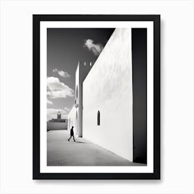 Casablanca, Morocco, Photography In Black And White 2 Art Print