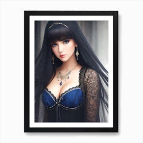 Sexy Black Doll Art Print