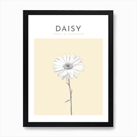 Daisy Print Modern Flower Poster Bamber Prints Affiche