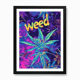 Vivid Visions of Marijuana Art Print